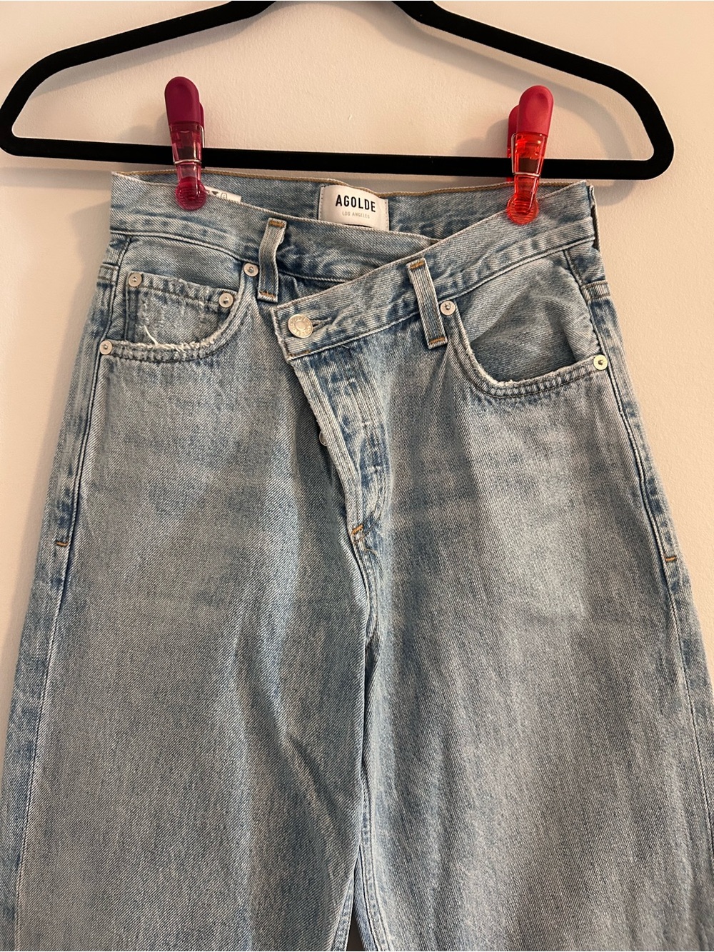 Agolde Classic Light Blue Jeans Size 22 (more like Size 25) - Picture 3 of 16